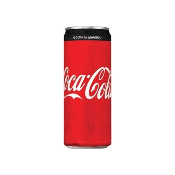 Coca-Cola Zero 0.33L - კოკა კოლა უშაქრო ქილა